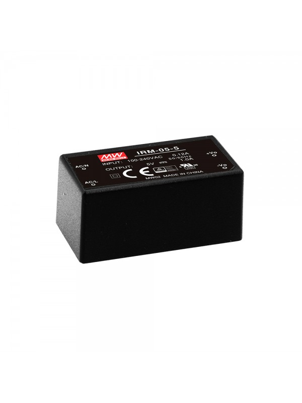 IRM-05-3.3 Moduł AC/DC 5W 3.3V 1.25A IRM-05-3.3 Moduł AC/DC 5W 3.3V 1.25A