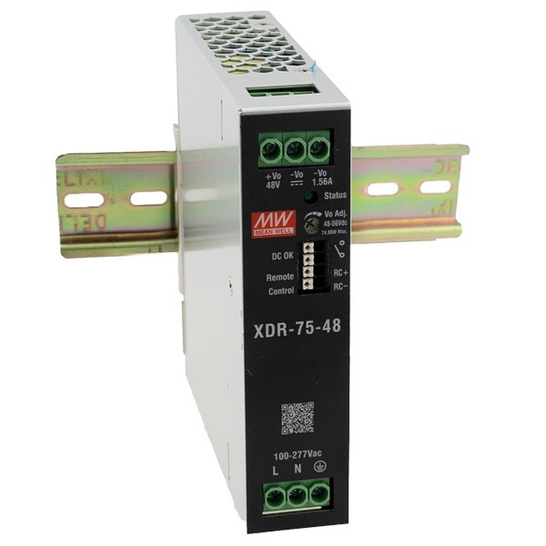 XDR-75-36 Zasilacz na szynę DIN 74.9W 36V 2.08A