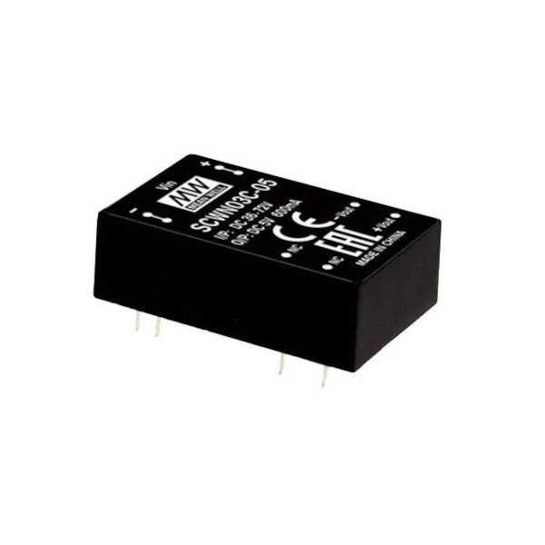 SCWN03A-03 Moduł DC/DC 3W 9~18V/ 3.3V 0.6A