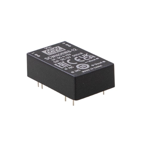 SCWN06W8-12 Moduł DC/DC 6W 9~75V/ 12V 0.5A