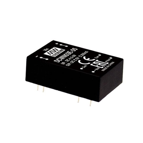 DCWN03C-05 Moduł DC/DC 3W 36~72V/ ±5V ±0.3A