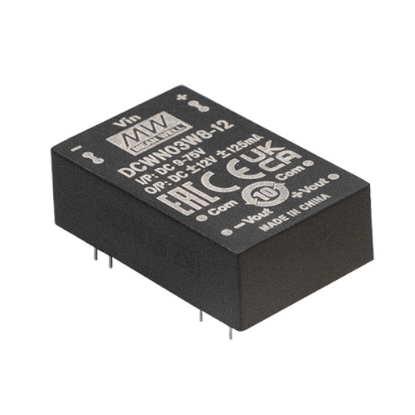 DCWN03W8-15 Moduł DC/DC 3W 9~75V/ ±15V ±0.1A