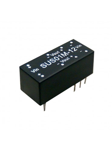 SUS01O-15 Moduł DC/DC 1W 48V±10%/ 15V 0.067A