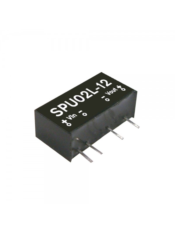 SPU02N-12 Moduł DC/DC 2W 24V±10%/ 12V 0.167A