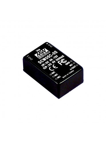 SCW05A-09 Moduł DC/DC 5W 9~18V/ 9V 0.556A
