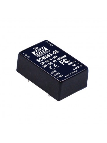 SCW08C-12 Moduł DC/DC 8W 36~72V/ 12V 0.67A