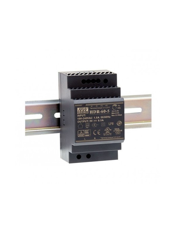 HDR-60-24 Zasilacz na szynę DIN 60W 24V 2.5A