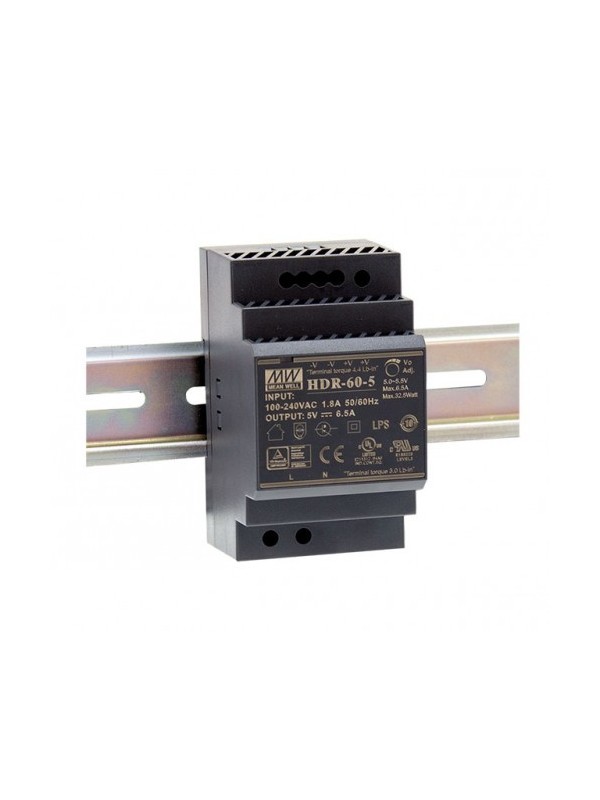 HDR-60-48 Zasilacz na szynę DIN 60W 48V 1.25A