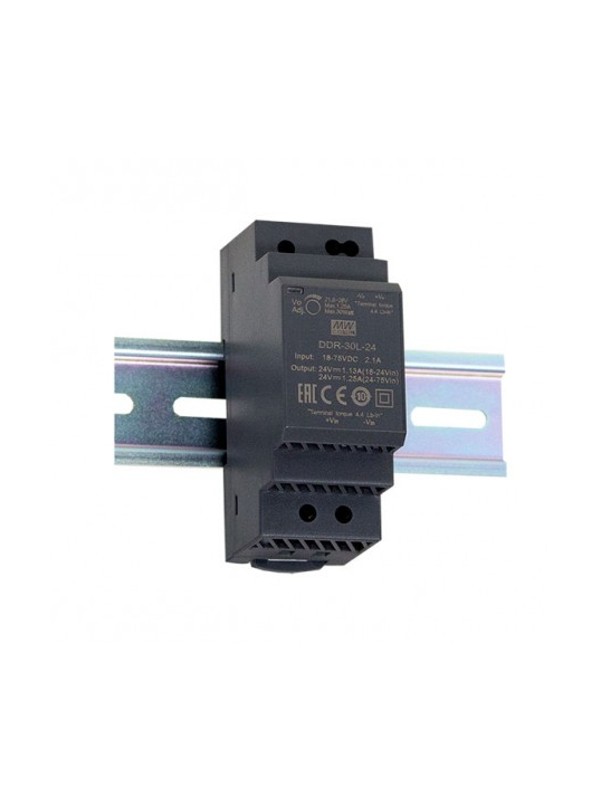 DDR-30G-12 przetwornica DC/DC na szynę DIN 30W 9~36V-12V 2.5A