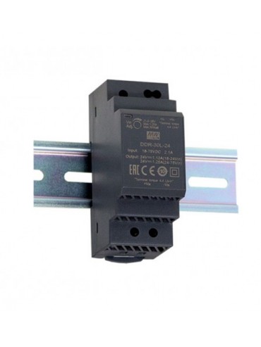 DDR-30G-12 przetwornica DC/DC na szynę DIN 30W 9~36V-12V 2.5A
