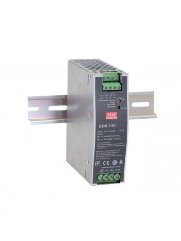 DDR-240D-24 przetwornica DC/DC na szynę DIN 240W 67.2~154V-24V 10A