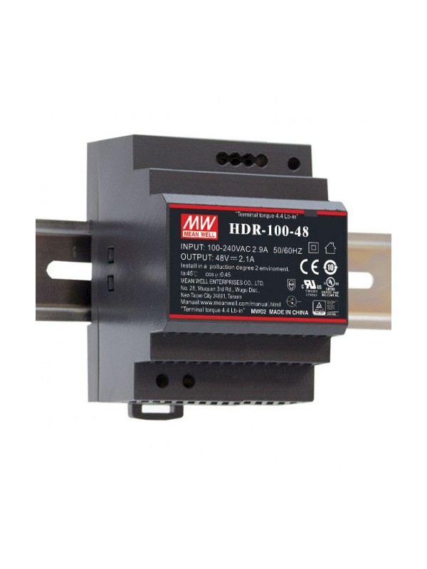 HDR-100-24N Zasilacz na szynę DIN 100W 24V 3.83A HDR-100-24N Zasilacz na szynę DIN 100W 24V 3.83A