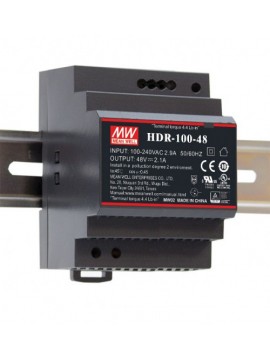 HDR-100-15N Zasilacz na szynę DIN 100W 15V 6.13A