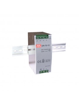 DR-75-12 Zasilacz na szynę DIN 75W 12V 6.3A