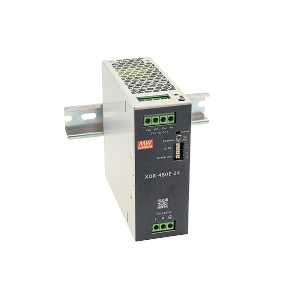 XDR-480E-24 zasilacz na szynę DIN 480W 24V 20A XDR-480E-24 zasilacz na szynę DIN 480W 24V 20A