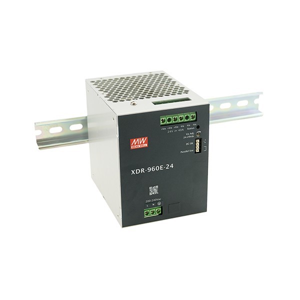 XDR-960E-24 zasilacz na szynę DIN 960W 24V 40A XDR-960E-24 zasilacz na szynę DIN 960W 24V 40A