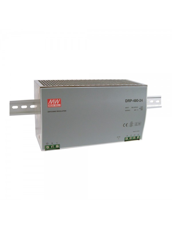 DRP-480-24 Zasilacz na szynę DIN 480W 24V 20A DRP-480-24 Zasilacz na szynę DIN 480W 24V 20A